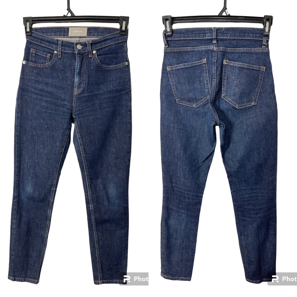 Everlane Dark Washed Blue Hi Waist Ankle Jeans Women’s Size 26